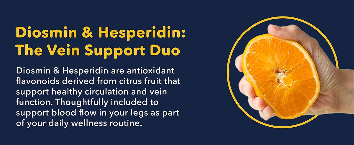 Citrus flavonoids for circulatory health with 1000mg diosmin hesperidin para la circulación.